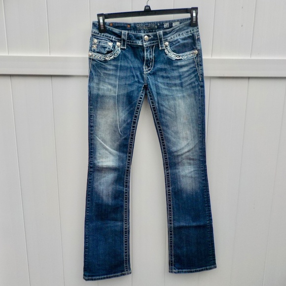 Miss Me Signature Boot Cut Jeans Size 28 - Picture 1 of 8